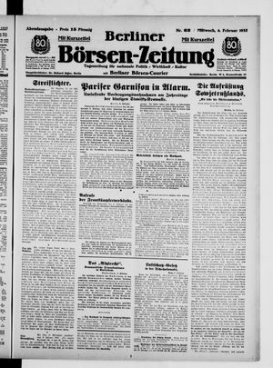 Berliner Börsen-Zeitung vom 06.02.1935