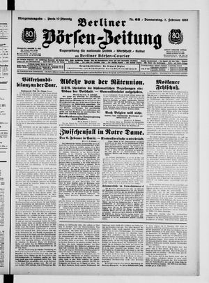 Berliner Börsen-Zeitung vom 07.02.1935