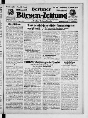 Berliner Börsen-Zeitung vom 07.02.1935
