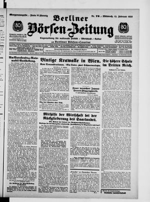 Berliner Börsen-Zeitung vom 13.02.1935