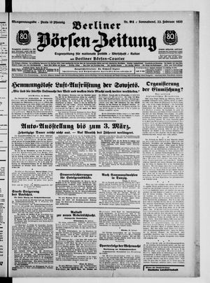 Berliner Börsen-Zeitung vom 23.02.1935