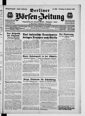 Berliner Börsen-Zeitung vom 24.02.1935