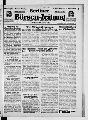 Berliner Börsen-Zeitung vom 27.02.1935