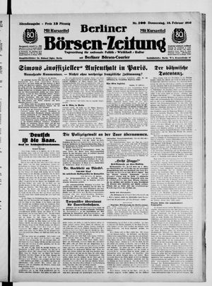Berliner Börsen-Zeitung vom 28.02.1935