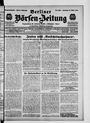 Berliner Börsen-Zeitung vom 24.03.1935