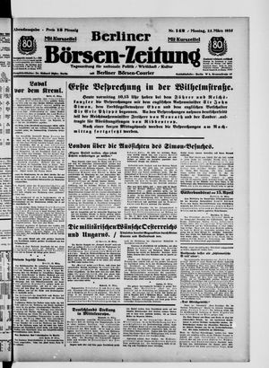 Berliner Börsen-Zeitung vom 25.03.1935