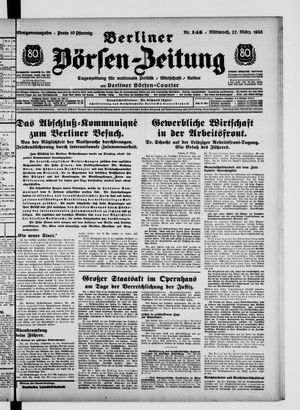 Berliner Börsen-Zeitung vom 27.03.1935