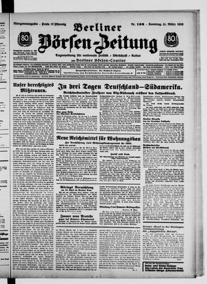 Berliner Börsen-Zeitung vom 31.03.1935