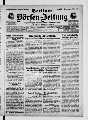 Berliner Börsen-Zeitung vom 02.04.1935