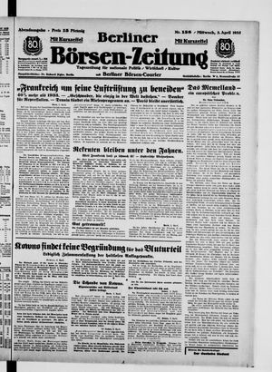 Berliner Börsen-Zeitung vom 03.04.1935