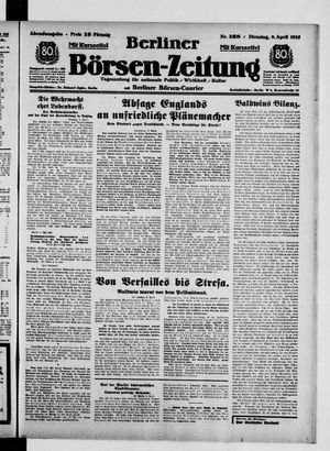 Berliner Börsen-Zeitung vom 09.04.1935