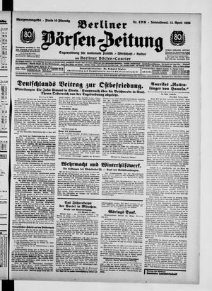 Berliner Börsen-Zeitung vom 13.04.1935