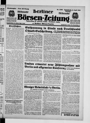 Berliner Börsen-Zeitung vom 13.04.1935