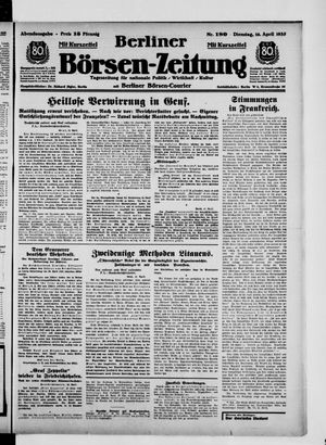 Berliner Börsen-Zeitung vom 16.04.1935