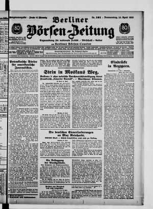 Berliner Börsen-Zeitung vom 25.04.1935