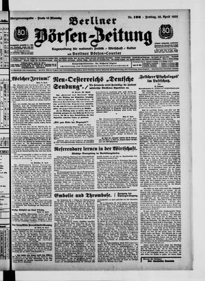 Berliner Börsen-Zeitung vom 26.04.1935