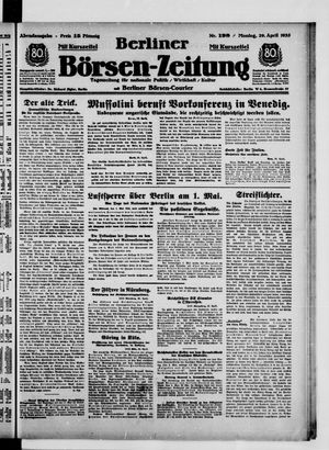 Berliner Börsen-Zeitung vom 29.04.1935