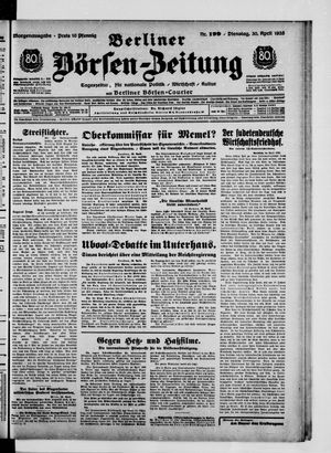 Berliner Börsen-Zeitung vom 30.04.1935