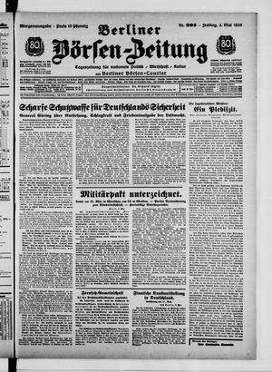 Berliner Börsen-Zeitung vom 03.05.1935