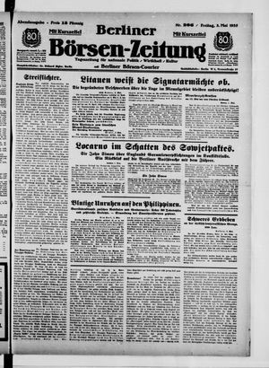Berliner Börsen-Zeitung vom 03.05.1935