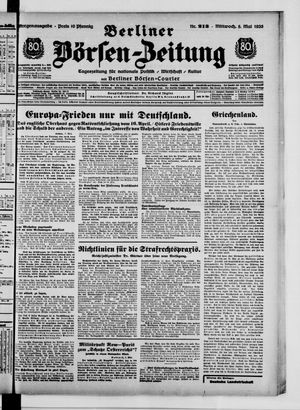 Berliner Börsen-Zeitung vom 08.05.1935