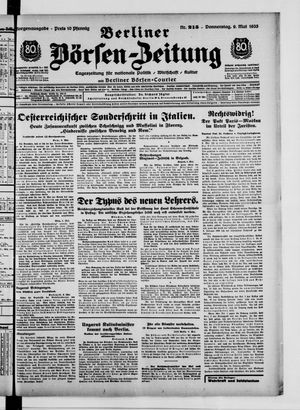 Berliner Börsen-Zeitung vom 09.05.1935