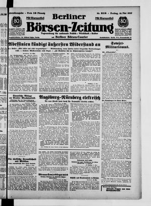 Berliner Börsen-Zeitung vom 10.05.1935