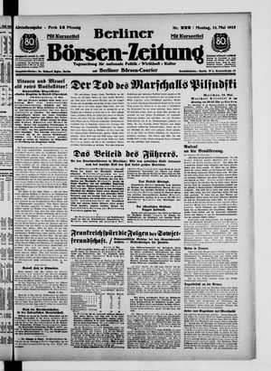 Berliner Börsen-Zeitung vom 13.05.1935