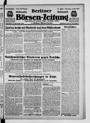 Berliner Börsen-Zeitung vom 14.05.1935