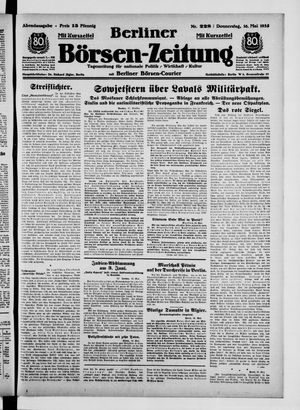 Berliner Börsen-Zeitung vom 16.05.1935