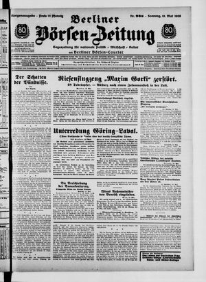 Berliner Börsen-Zeitung vom 19.05.1935