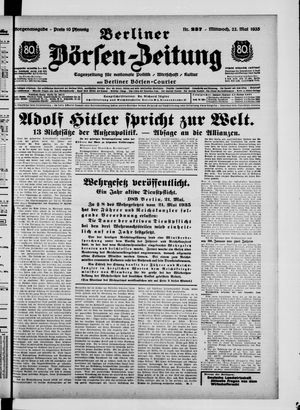 Berliner Börsen-Zeitung vom 22.05.1935