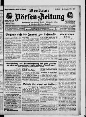 Berliner Börsen-Zeitung vom 24.05.1935