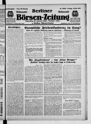Berliner Börsen-Zeitung vom 24.05.1935