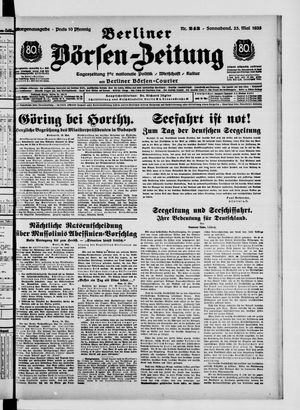 Berliner Börsen-Zeitung vom 25.05.1935