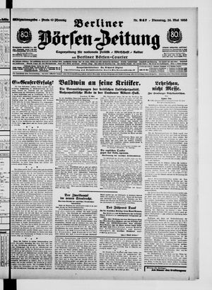 Berliner Börsen-Zeitung vom 28.05.1935