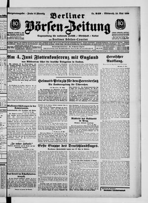 Berliner Börsen-Zeitung vom 29.05.1935