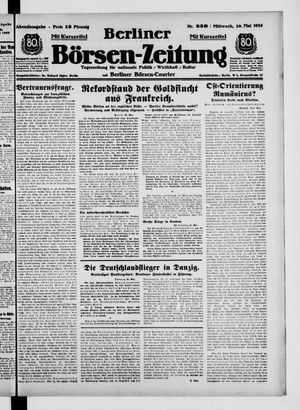 Berliner Börsen-Zeitung vom 29.05.1935