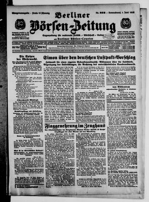 Berliner Börsen-Zeitung vom 01.06.1935