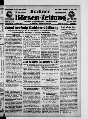 Berliner Börsen-Zeitung vom 05.06.1935