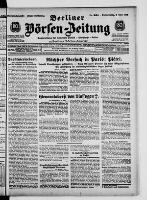 Berliner Börsen-Zeitung vom 06.06.1935