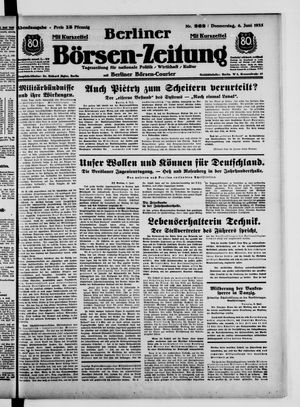 Berliner Börsen-Zeitung vom 06.06.1935