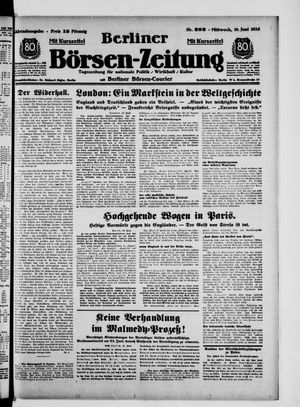 Berliner Börsen-Zeitung vom 19.06.1935