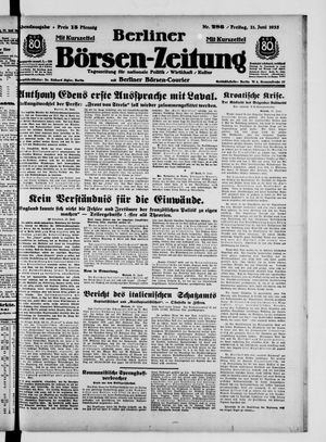 Berliner Börsen-Zeitung vom 21.06.1935