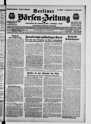 Berliner Börsen-Zeitung vom 22.06.1935