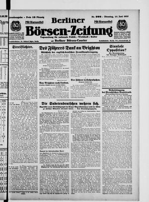 Berliner Börsen-Zeitung vom 25.06.1935