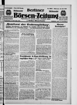 Berliner Börsen-Zeitung vom 26.06.1935