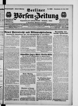 Berliner Börsen-Zeitung vom 29.06.1935