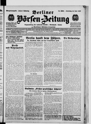 Berliner Börsen-Zeitung vom 30.06.1935