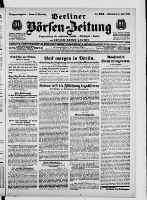 Berliner Börsen-Zeitung vom 02.07.1935
